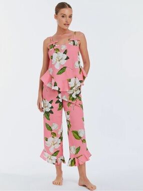 MESTIZA Bella Bow Pink Pajama Set